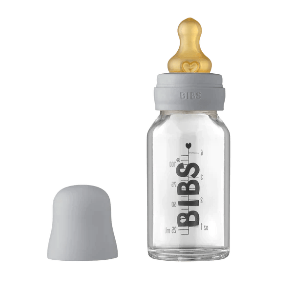BIBS BIBS Baby Glass Bottle Complete Set Latex 100ml