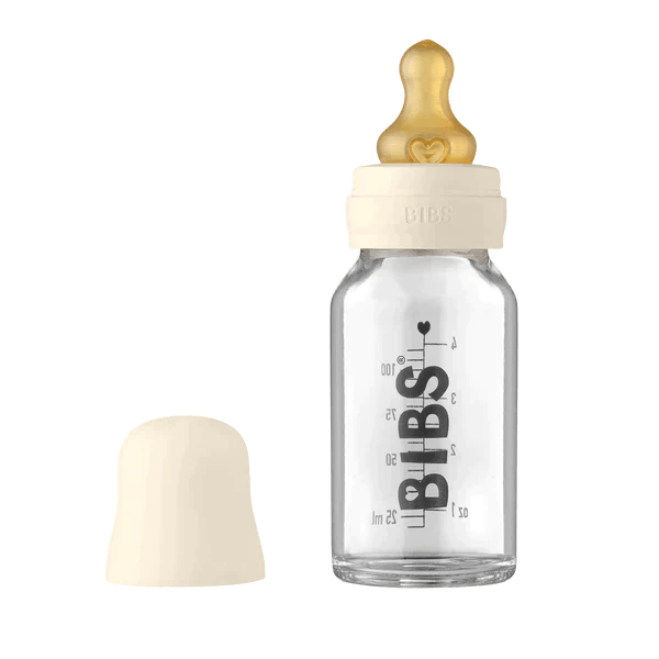 BIBS BIBS Baby Glass Bottle Complete Set Latex 100ml