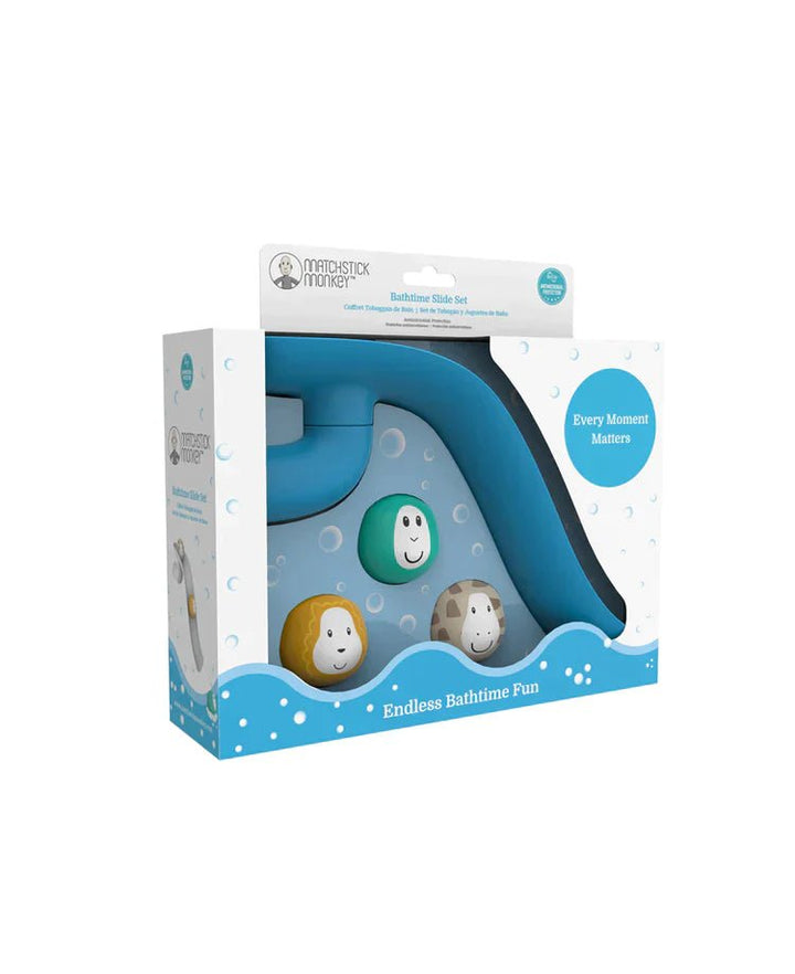 MATCHSTICK MONKEY Blue Bathtime Slide Set