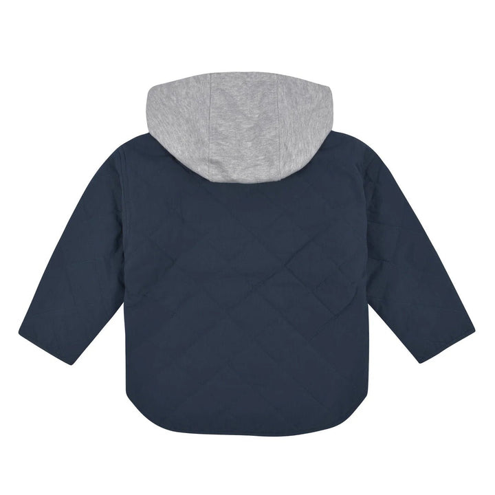 Gerber Childrenswear Boys Navy Quilted Hooded Jacket Set