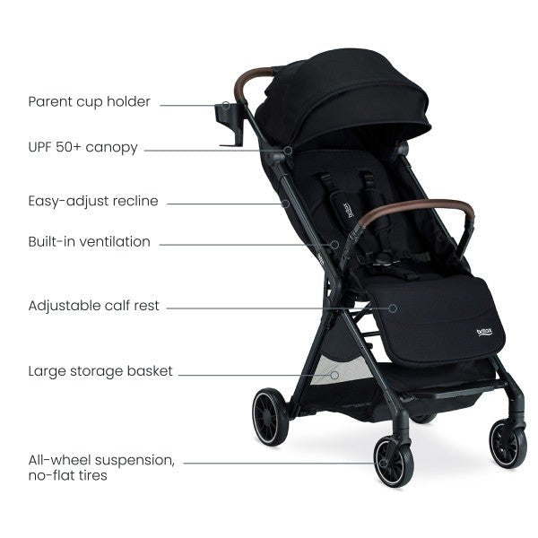 Britax Juniper™ Compact Stroller Raven Black