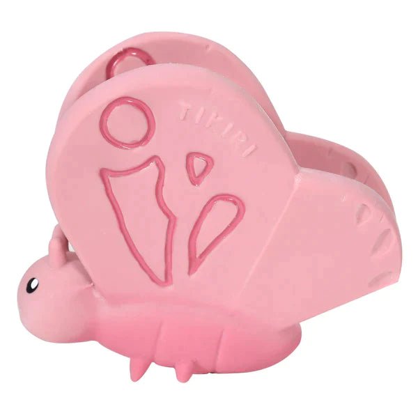 tikiri Tikiri - Butterfly Natural Rubber Teether, Rattle & Bath Toy Pacifiers & Teethers
