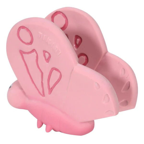 tikiri Tikiri - Butterfly Natural Rubber Teether, Rattle & Bath Toy Pacifiers & Teethers