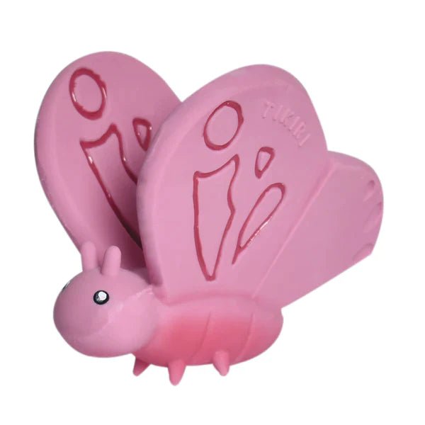 tikiri Tikiri - Butterfly Natural Rubber Teether, Rattle & Bath Toy Pacifiers & Teethers