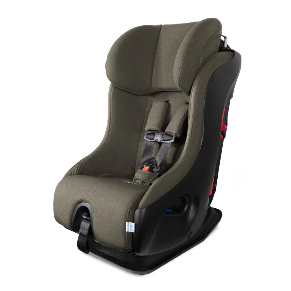 Clek Fllo convertible car seat in olive green color