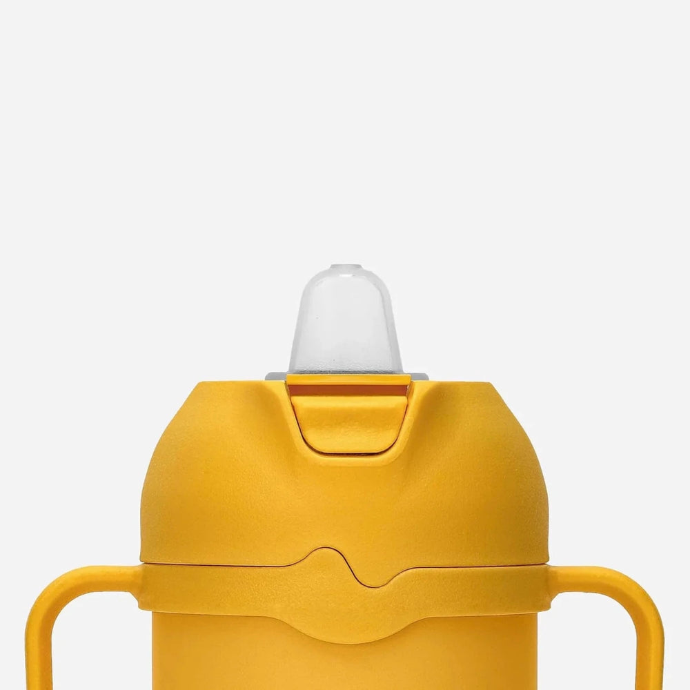 Toddler Tumbler 8oz Insulated Sippy Cup with Silicone Straw and Spout Yellow - Image 2