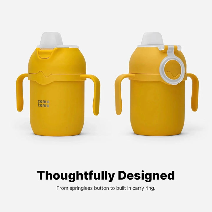 Toddler Tumbler 8oz Insulated Sippy Cup with Silicone Straw and Spout Yellow - Image 3