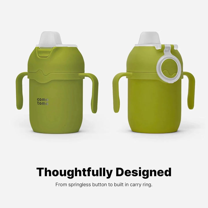 Toddler Tumbler 8oz Insulated Sippy Cup with Silicone Straw and Spout Green - Image 7