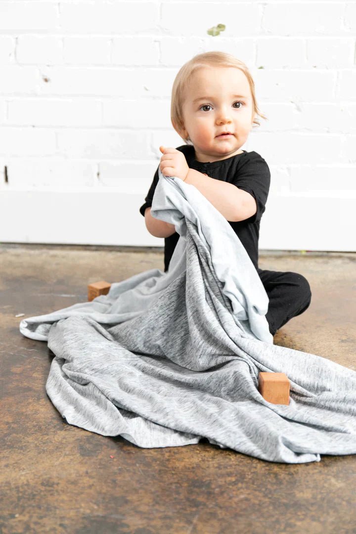 Copper Pearl Knit Swaddle Blanket