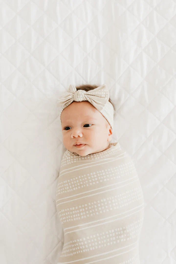 Copper Pearl Knit Swaddle Blanket