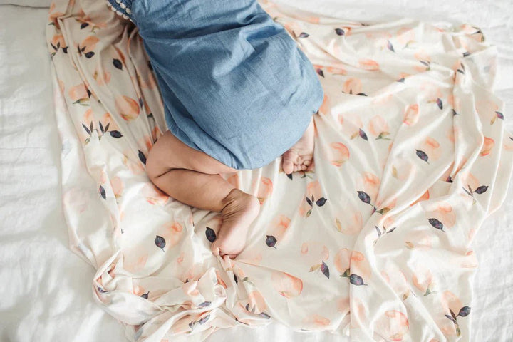 Copper Pearl Knit Swaddle Blanket