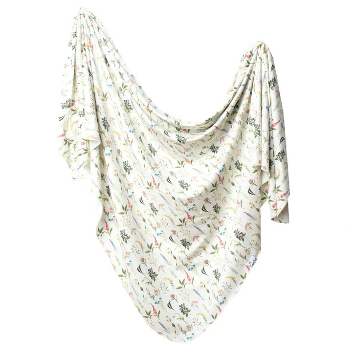 Copper Pearl Knit Swaddle Blanket