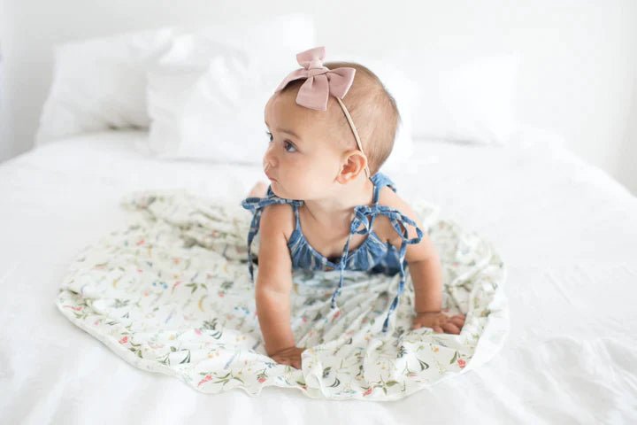 Copper Pearl Knit Swaddle Blanket
