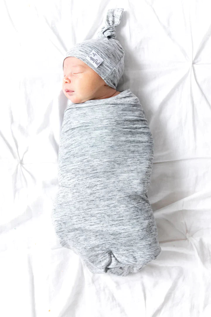 Copper Pearl Knit Swaddle Blanket