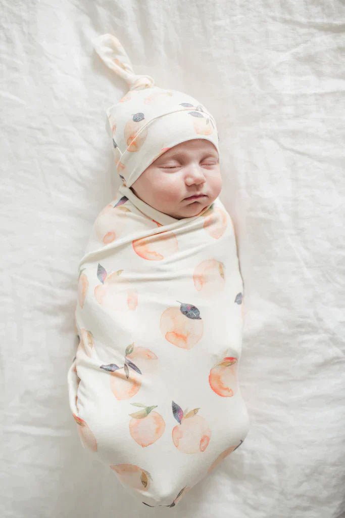 Copper Pearl Knit Swaddle Blanket