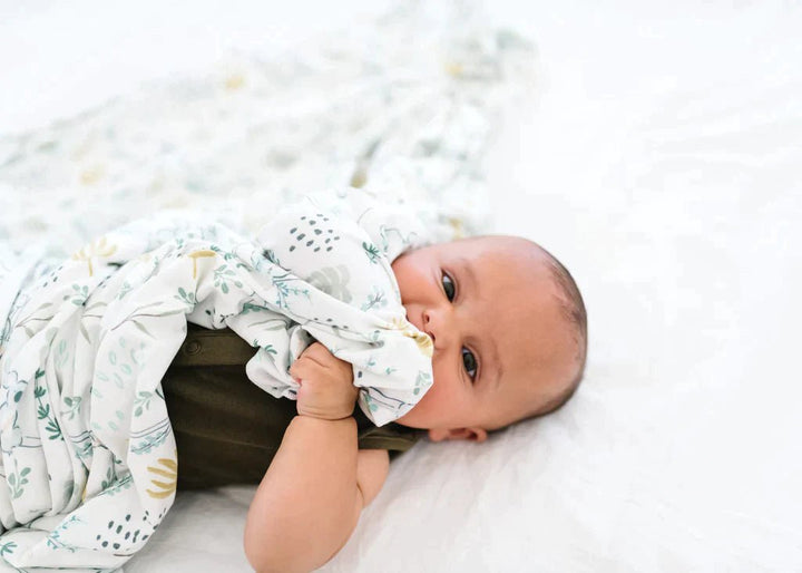 Copper Pearl Knit Swaddle Blanket