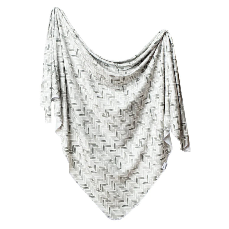 Copper Pearl Knit Swaddle Blanket