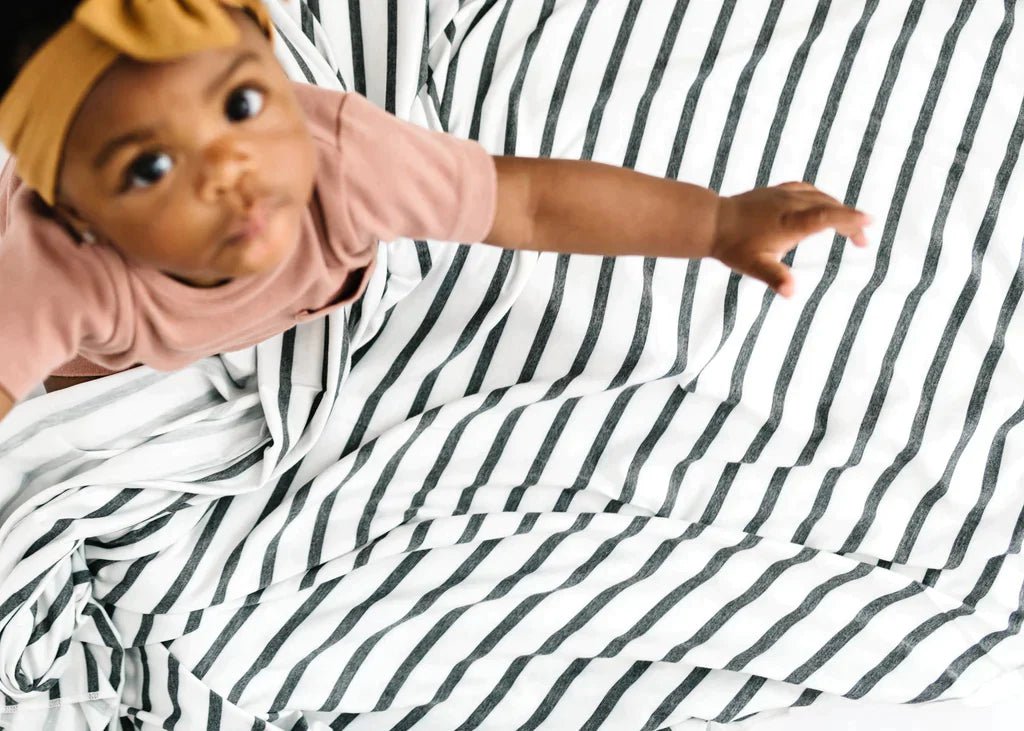 Copper Pearl Knit Swaddle Blanket