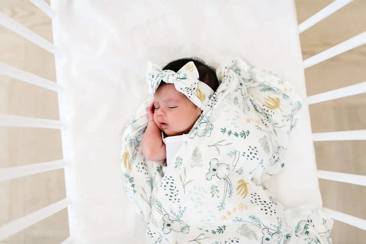Copper Pearl Knit Swaddle Blanket
