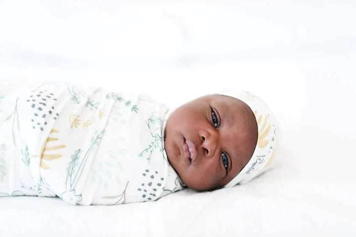 Copper Pearl Knit Swaddle Blanket