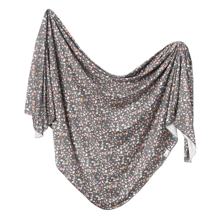 Copper Pearl Knit Swaddle Blanket
