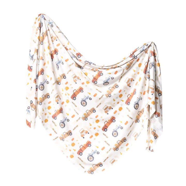 Copper Pearl Knit Swaddle Blanket