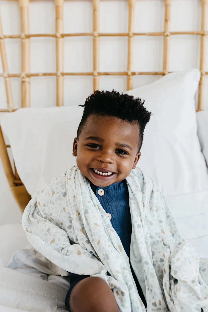 Copper Pearl Knit Swaddle Blanket