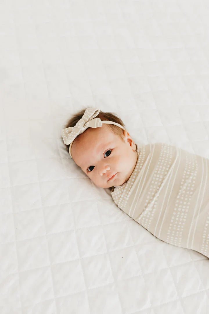 Copper Pearl Knit Swaddle Blanket