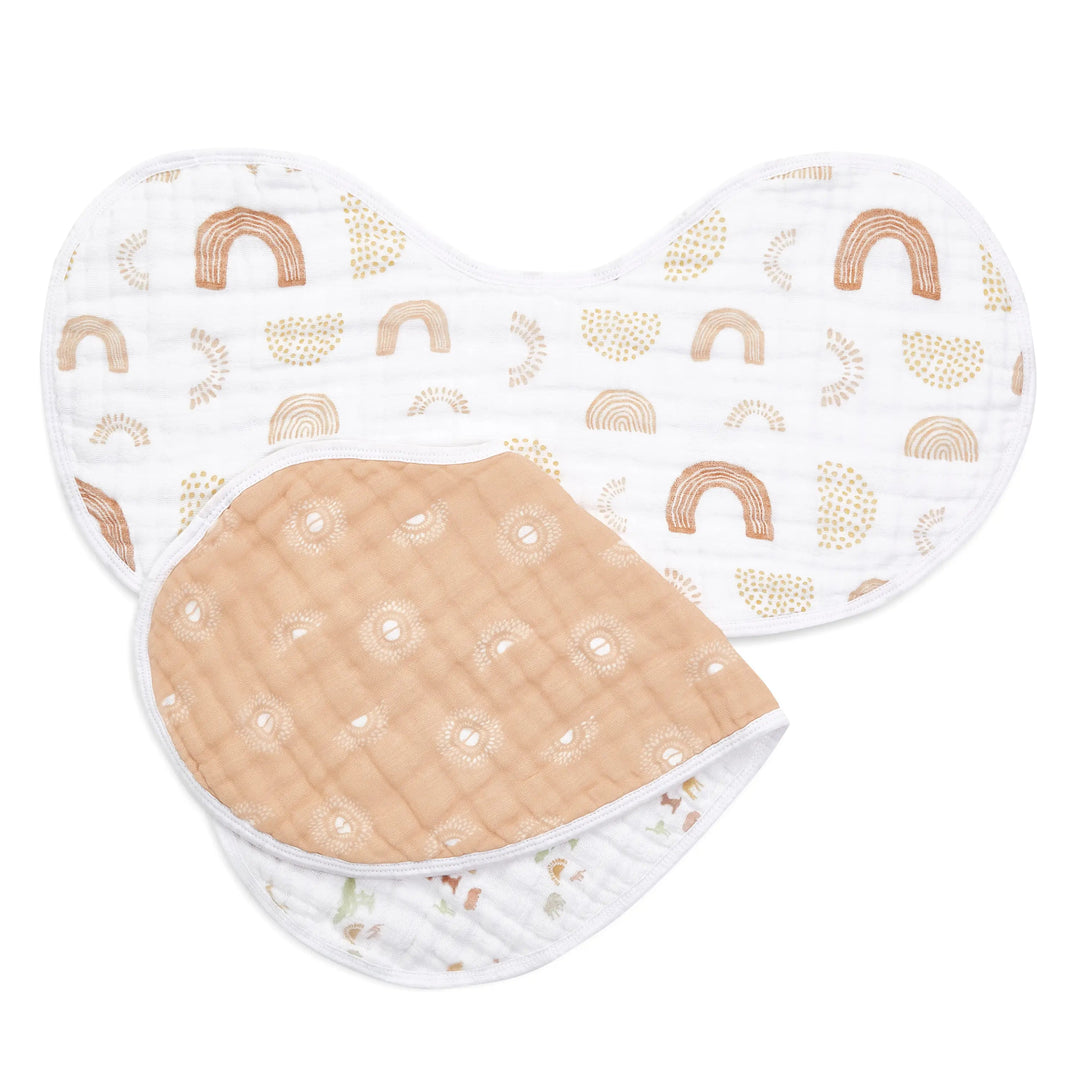 aden and anais Cotton Muslin Burpy Bibs 2pk