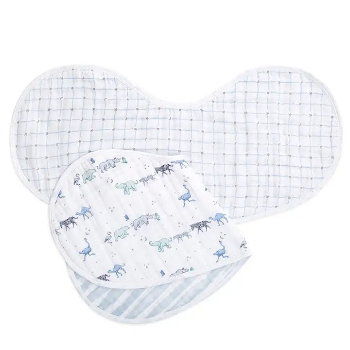 aden and anais Cotton Muslin Burpy Bibs 2pk