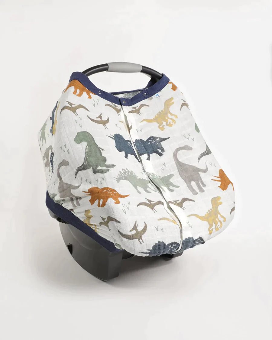 little unicorn Cotton Muslin Car Seat Canopy