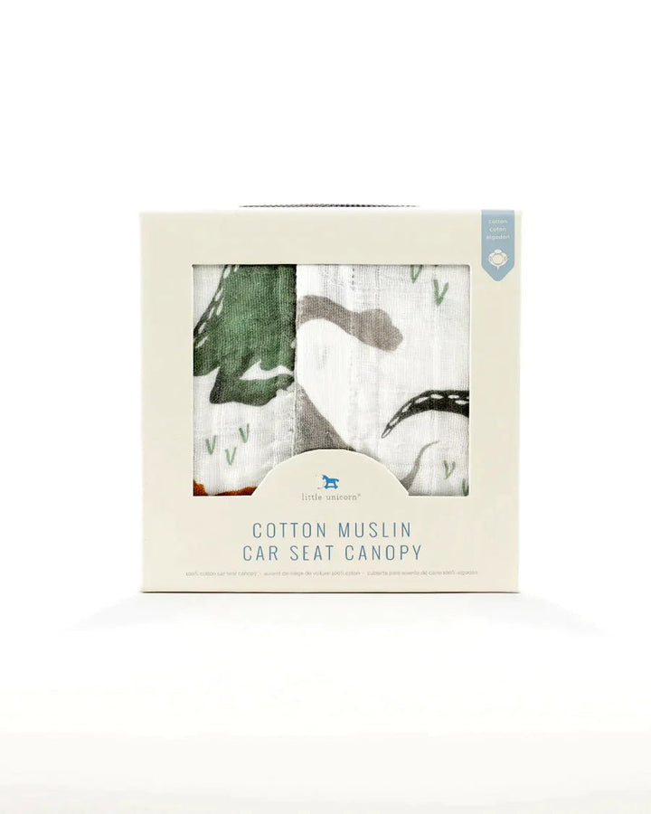 little unicorn Cotton Muslin Car Seat Canopy