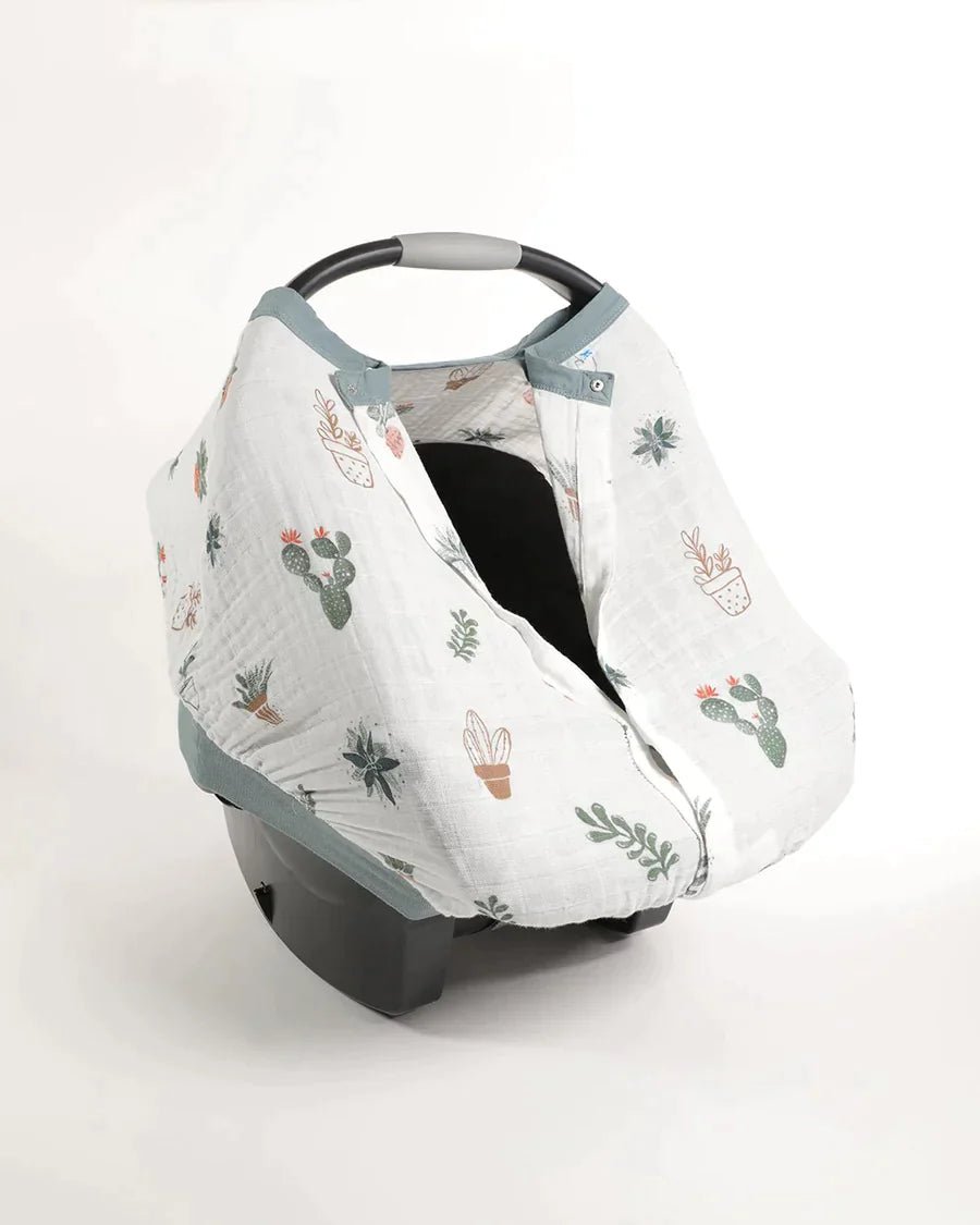 little unicorn Cotton Muslin Car Seat Canopy