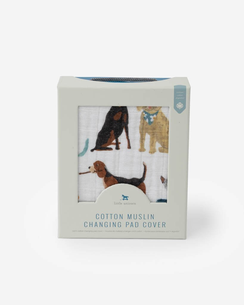 little unicorn Cotton Muslin Changing Pad Cover