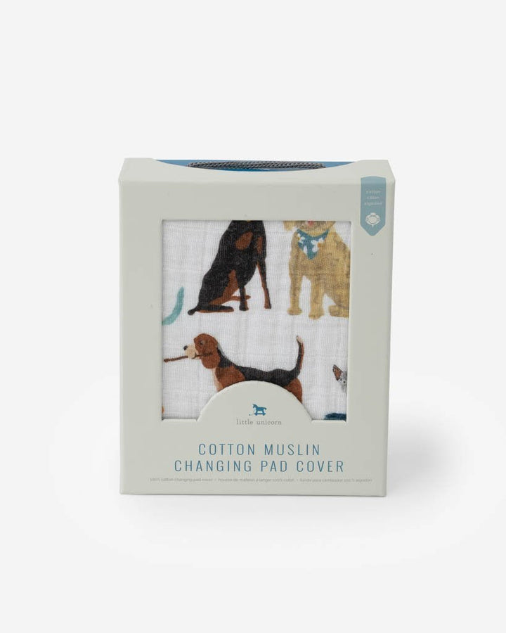 little unicorn Cotton Muslin Changing Pad Cover