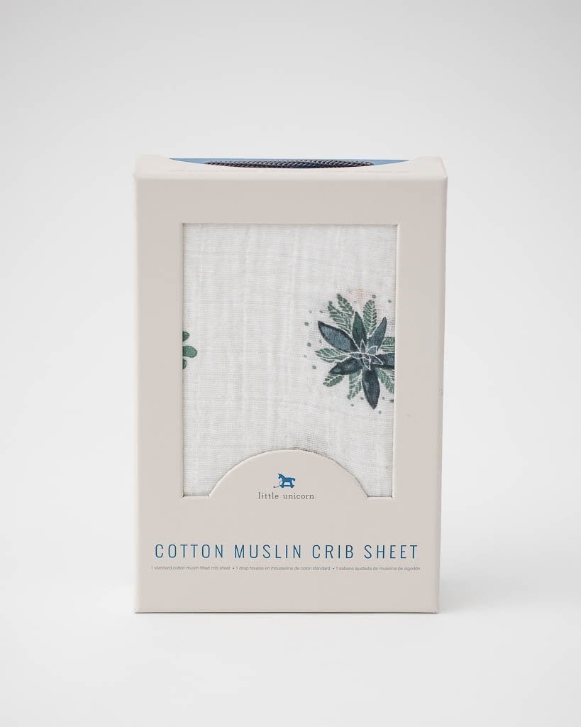 little unicorn Little Unicorn Cotton Muslin Crib Sheet