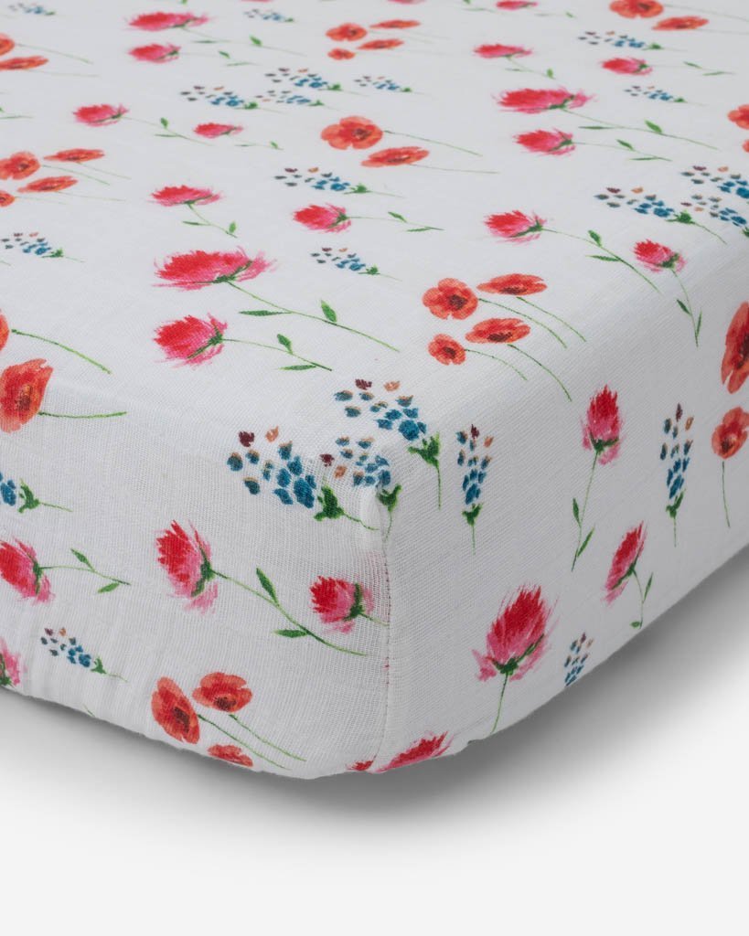 little unicorn Little Unicorn Cotton Muslin Crib Sheet