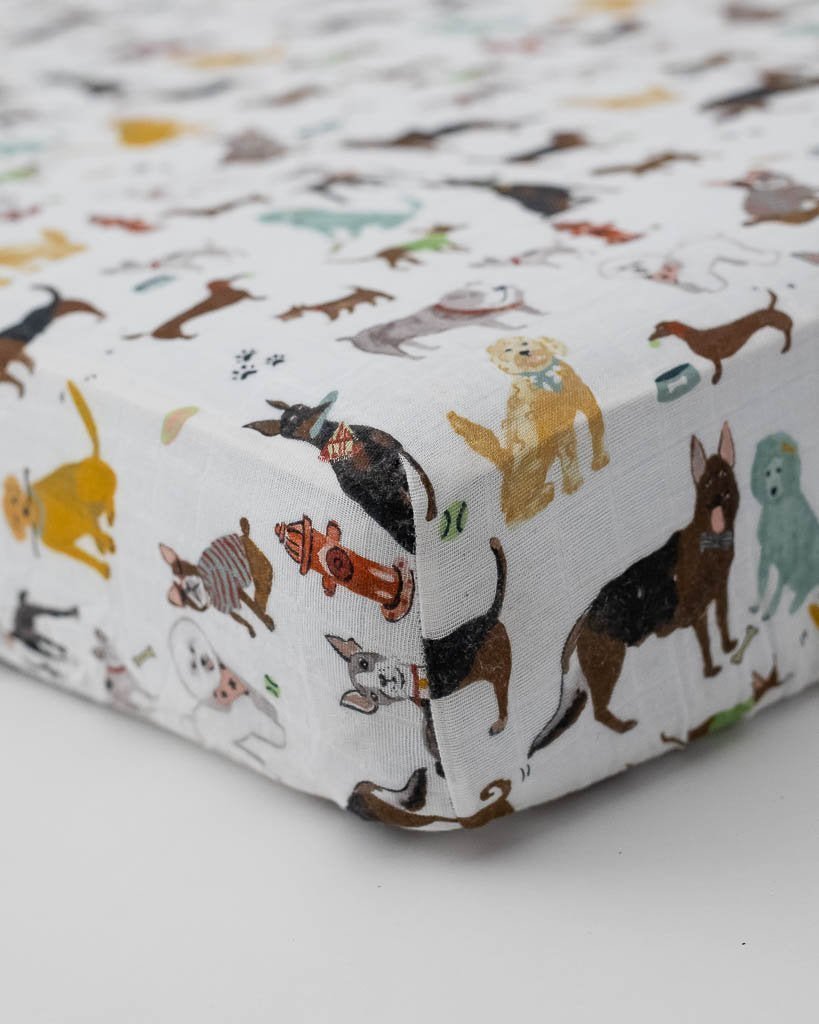 little unicorn Little Unicorn Cotton Muslin Crib Sheet