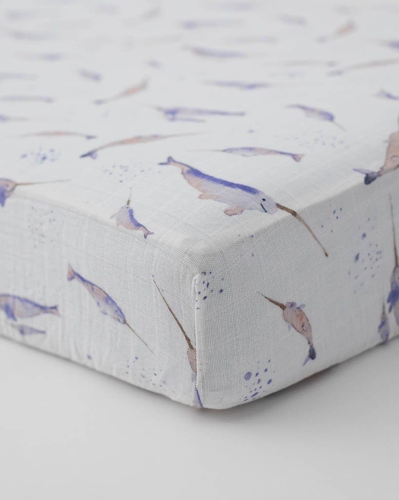 little unicorn Little Unicorn Cotton Muslin Crib Sheet