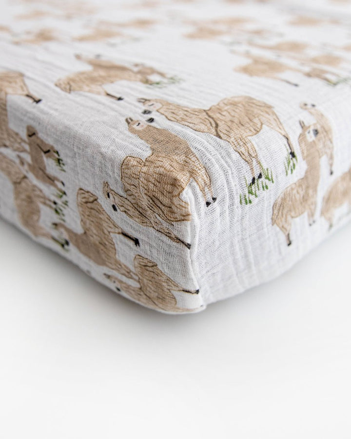 little unicorn Little Unicorn Cotton Muslin Crib Sheet