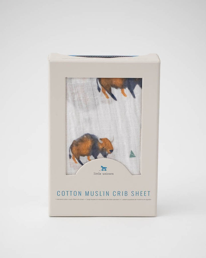 little unicorn Little Unicorn Cotton Muslin Crib Sheet
