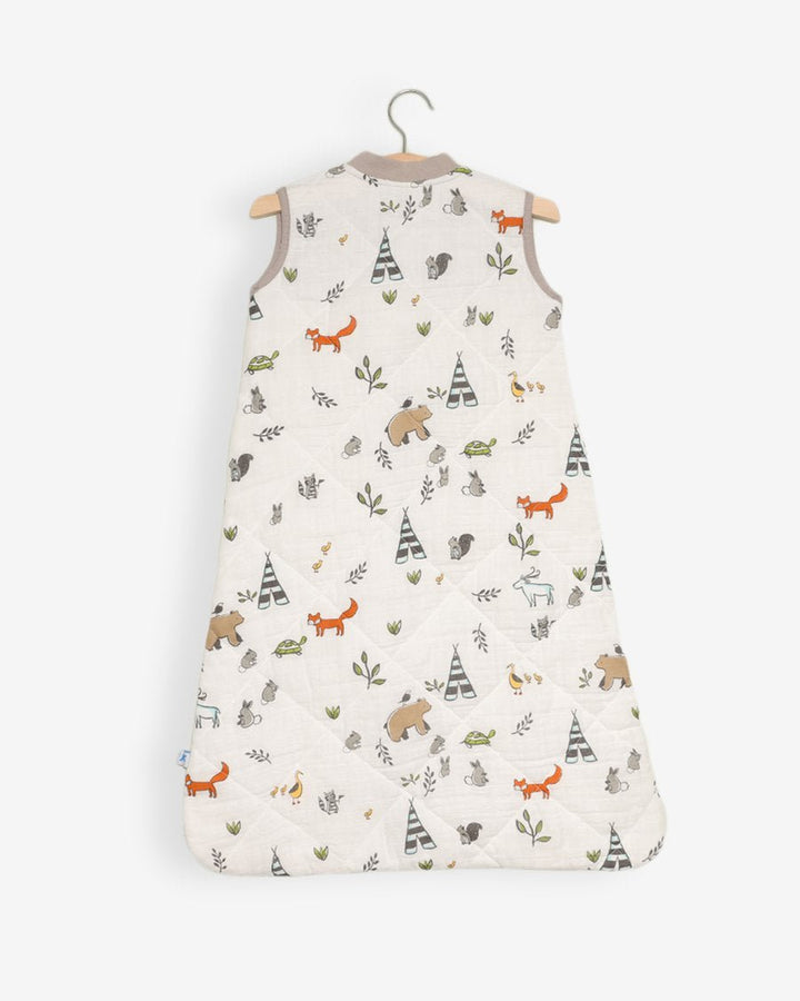 little unicorn Cotton Muslin Quilted Sleep Bag Forest Friends
