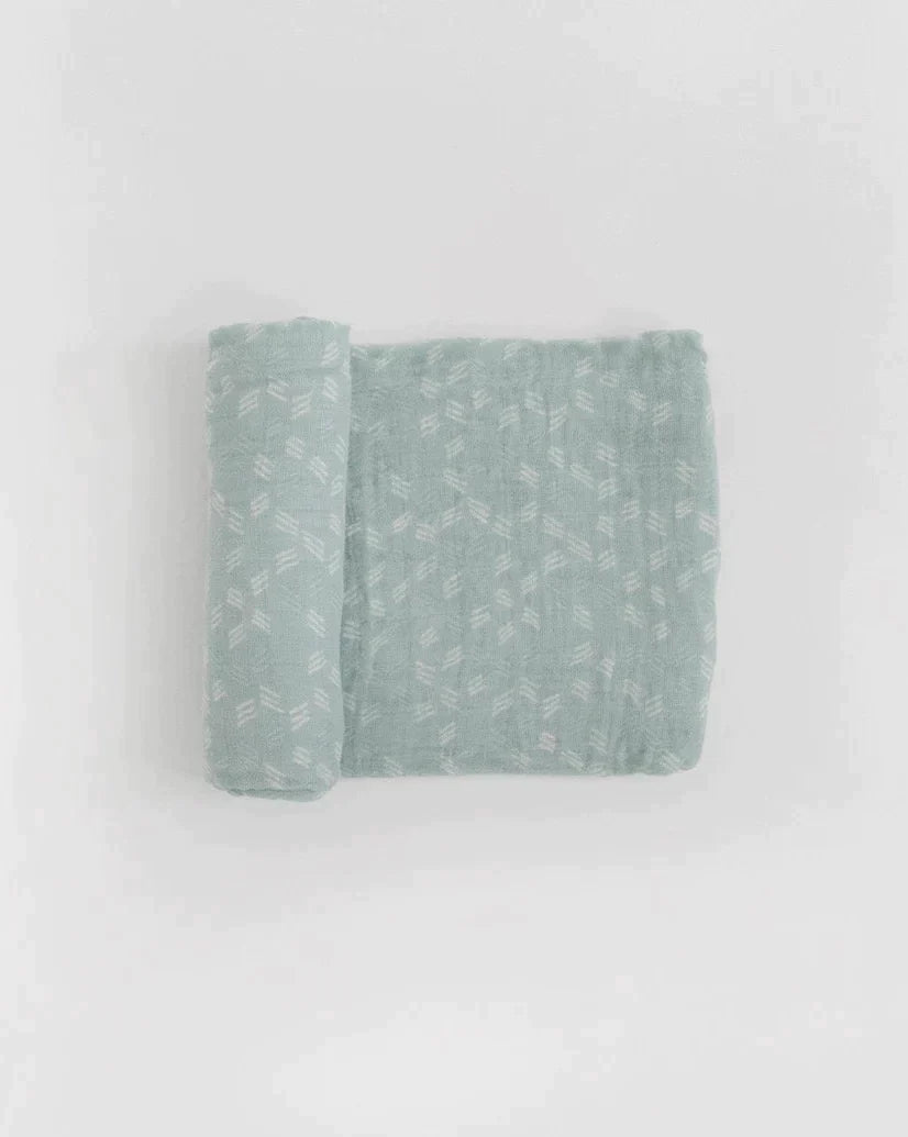 little unicorn Cotton Muslin Swaddle Blanket