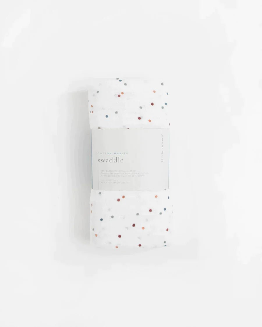 little unicorn Cotton Muslin Swaddle Blanket