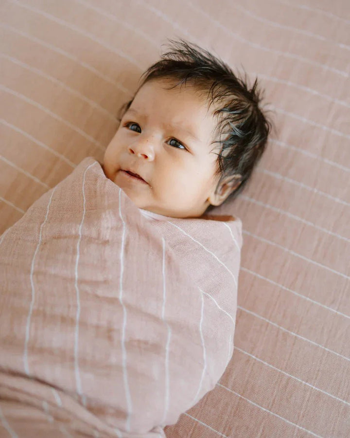 little unicorn Cotton Muslin Swaddle Blanket