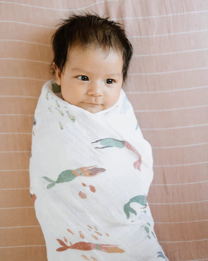 little unicorn Cotton Muslin Swaddle