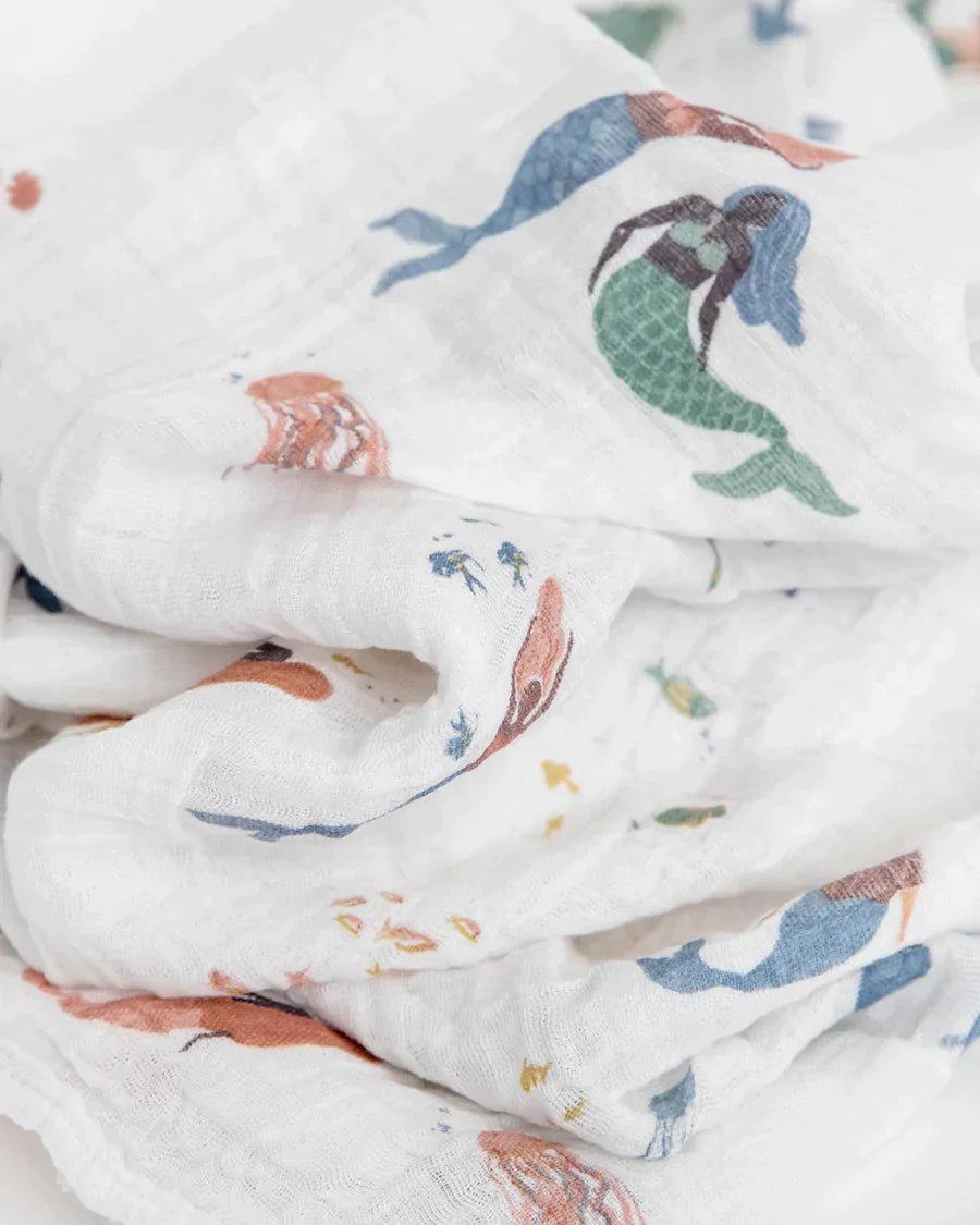 little unicorn Cotton Muslin Swaddle