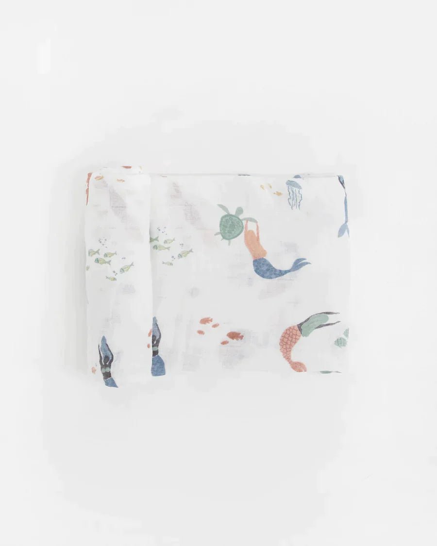 little unicorn Cotton Muslin Swaddle