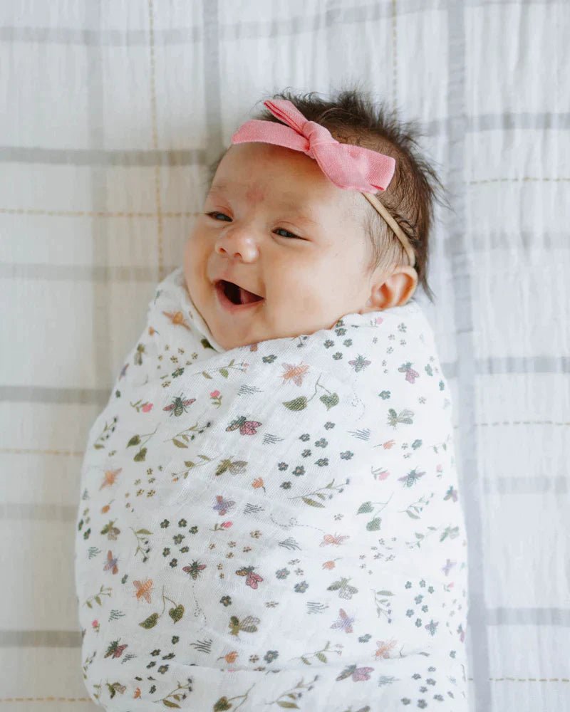 little unicorn Cotton Muslin Swaddle