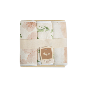 Crane Crane 3 - Piece Burp Cloth Set